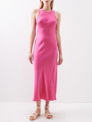 Valencia Sleeveless Silk-charmeuse Dress