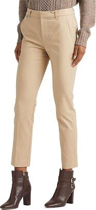 Petite Stretch-Cotton Blend Pants (Birch Tan) Women's Clothing