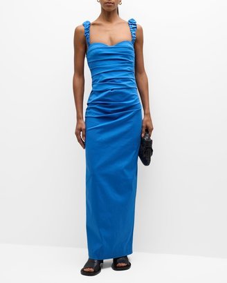 Azul Gathered Balconette Gown