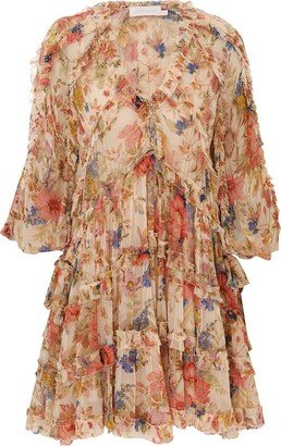 August Billow Frill Mini Dress