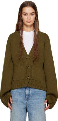 Khaki Scarlet Cardigan