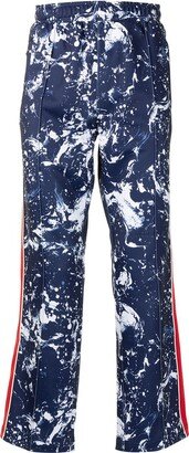 Printed Side-Stripe Track Pants