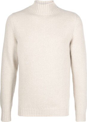 Mock-Neck Knit Jumper