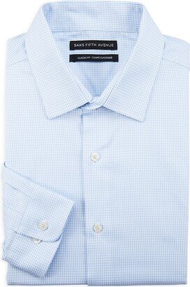 Saks Fifth Avenue Made in Italy Saks Fifth Avenue Men's Classic Fit Gingham Dress Shirt