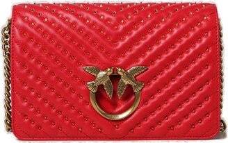 Love Birds Stud-Detailed Crossbody Bag