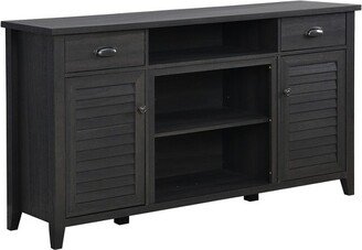 Home Source Black Tv Stand up to 65 TV