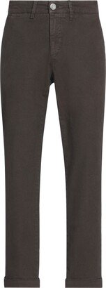 Cropped Pants Dark Brown-AA