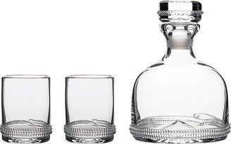 Dean Decanter & Double Old Fashioned Glass Three-Piece Set