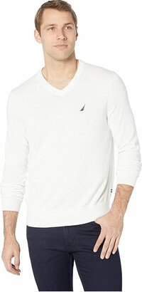 V-Neck Sweater (Marshmallo) Men's Sweater