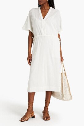 Elysse cotton-crepon midi dress