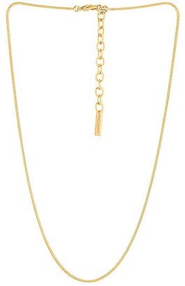 Snake Chain Necklace in Metallic Gold