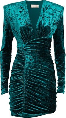 V-Neck Mini Dress-AB