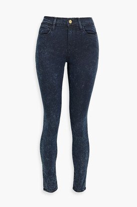 Le High Skinny acid-wash high-rise skinny jeans