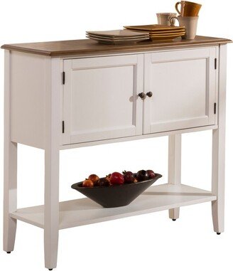 Bayberry Wood Server White