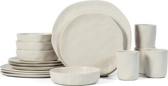 Stone by Mercer Project Hekonda Stoneware 16 Pieces Dinnerware Set, Service for 4