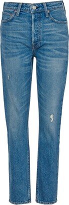 Noend Denim Ida Button Fly Slim Jeans In Barb