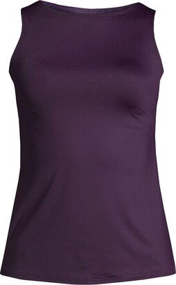 Petite High Neck Upf 50 Sun Protection Modest Tankini Swimsuit Top