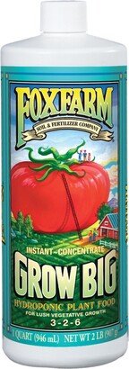 FoxFarm Grow Big Hydro Liquid Concentate Plant Food, 1 qt