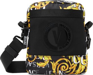 Black Couture V-Emblem Bag