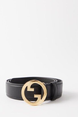 New Blondie Gg-logo Leather Belt