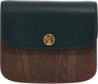 Paisley Printed Logo Plaque Crossbody Bag-AB