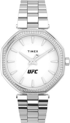 UFC Women's Jewel 36mm Watch - Silver-Tone Bracelet Silver-Tone Dial Silver-Tone Case