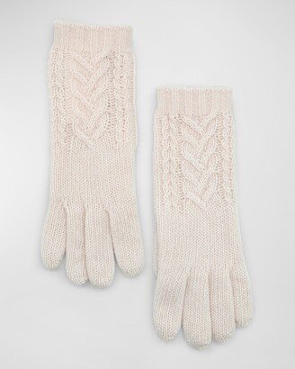 Cashmere Cable-Knit Gloves