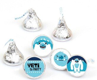 Big Dot Of Happiness Yeti to Party - Abominable Snowman Round Candy Sticker Favors (1 sheet of 108)