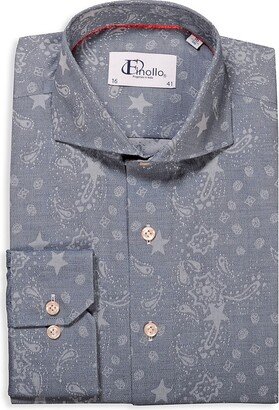 Finollo Paisley Print Dress Shirt