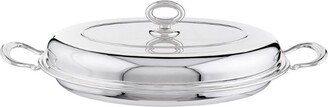 Greggio Silver Plated Georgian Oval Serving Dish (25 X 33Cm)