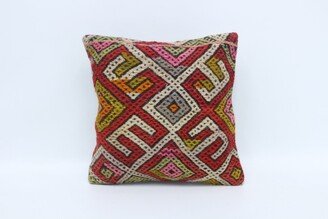 Home Decor Pillow, Pillow Cover, Kilim Turkish Red Embroidered Wholesale Case, Rustic 3855