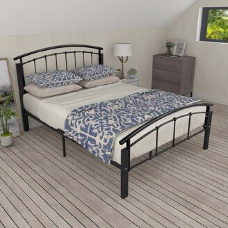 RASOO Metal Beds Frame with 13-Piece Metal Slat Frame-AA