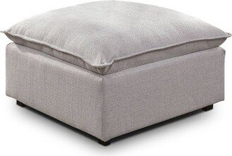 Sawmill Pillow Top Seating Ottoman Light Gray - miBasics