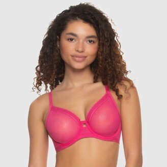 Women' Ethereal Unlined Bra - Fuchia Roe 40C