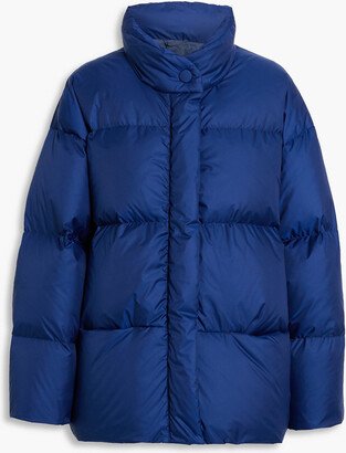 Vent quilted shell down coat