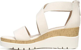 Womens Goodtimes Crisscross Strappy Wedge Sandal