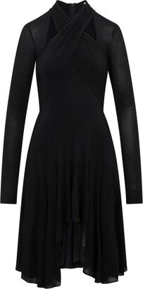 Payton Cut-Out Long Sleeved Asymmetric Dress