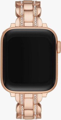 Rose Gold Pavé Scallop Link 38/40 Mm Band For Apple Watch