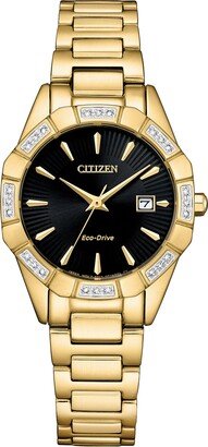 Women's Eco-Drive Classic Corso Diamond Gold Stainless Steel Watch