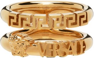 Rose Gold La Medusa Greca Double Ring