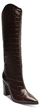 Women's Maryana Embossed Block Heel Tall Boots