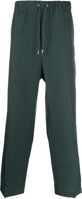 High-Waisted Straight-Leg Trousers-CE