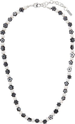 White & Black Jengo Necklace