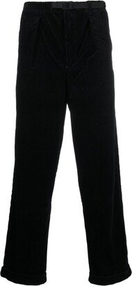 Straight-Leg Cotton Trousers-CU