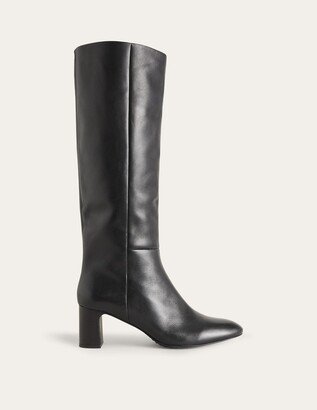 Block Heel Knee High Boots