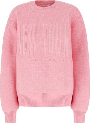 Logo Embroirdered Crewneck Knit Jumper