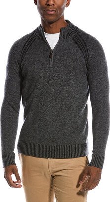 Plaited Cashmere Mock Sweater-AJ