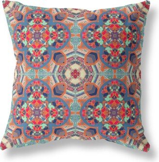 Amrita Sen Designs Clover Leaf Floral Indoor Outdoor Pillow