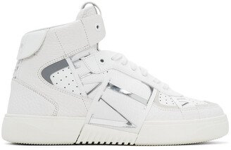 White VL7N High-Top Sneakers