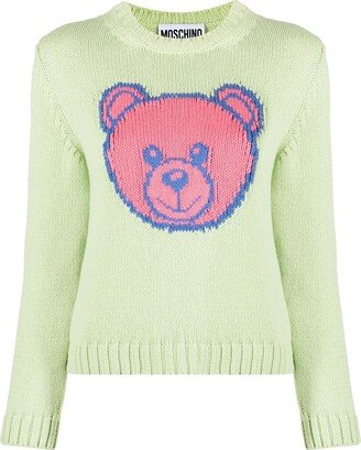 Teddy Bear intarsia knit jumper